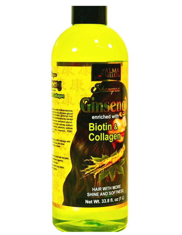 Shampoo Ginseng Biotin & Collagen 33.8 oz (1 L) / Shampoo Ginseng Biotina & Colágeno 33.8 oz - Image 6