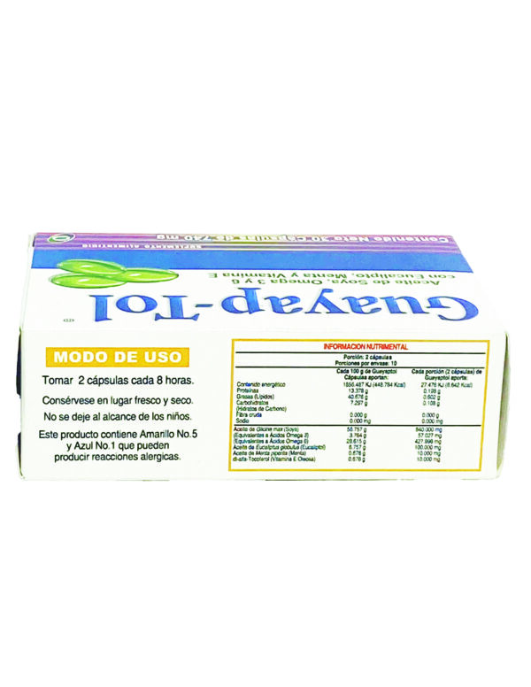 Guayabo-Tol - Dietary Supplement 30caps 740mg - Image 3