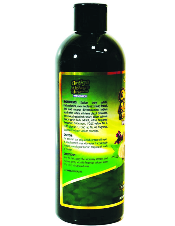 Ortiga mas ajo negro y bergamota / Herbal shampoo - Image 3