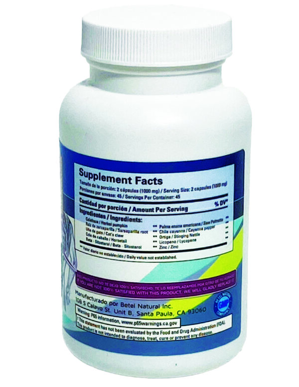 Premium Prostamax Healthy Prostate Capsules by Betel Natural - Image 3